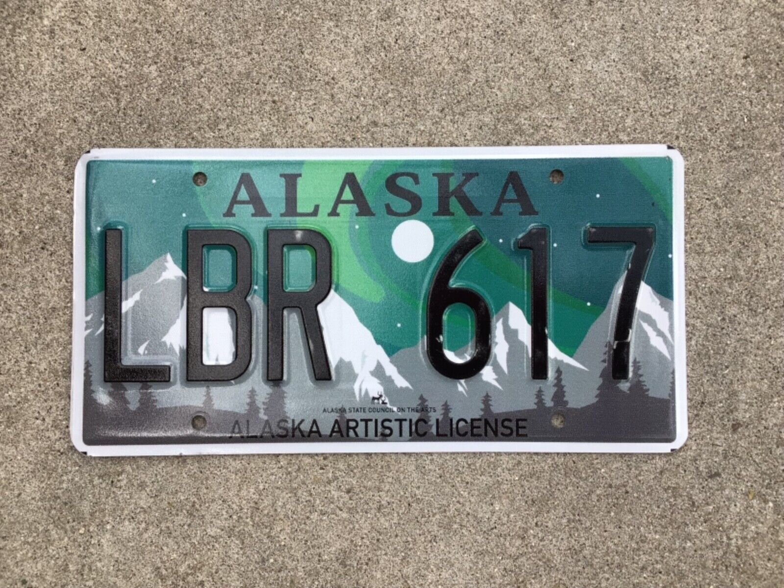 Alaska - Artistic - License Plate